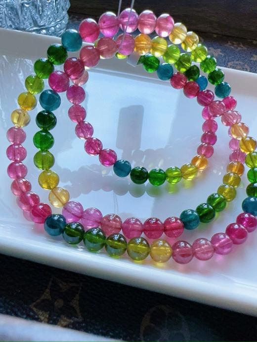 碧玺多圈手链 5.5mm 重27.4克 商品图5