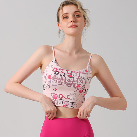 【126元任选2件】跃牌【漫西】系列 美式复古画报印花吊带背心Y139 商品图0