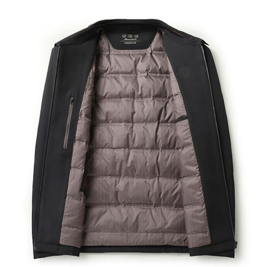 【新款DLS】大依优型大码翻领白鸭绒羽绒服夹克外套加肥加大肥佬休闲上衣男士胖子 商品图5