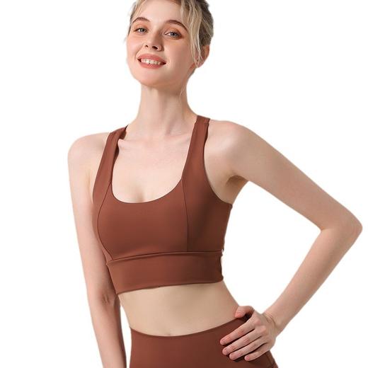 【126元任选2件】跃牌【漫西】系列 运动背心女交叉美背运动内衣舞蹈一体式瑜伽文胸外穿Y181 商品图4