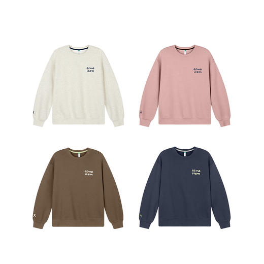 【十一破价福利】ACMEITEM爱棵米 秋冬户外亲子抓绒圆领卫衣柔软亲肤套头上衣男女GAF3310446G/GAF3310473G 商品图4