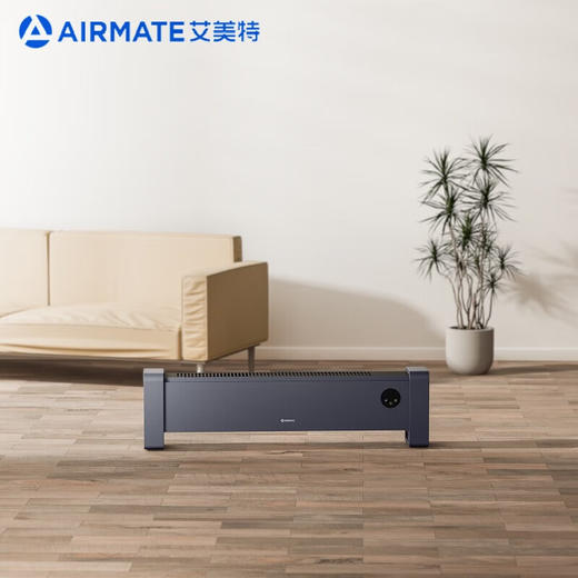 艾美特烘衣架踢脚线/取暖器/电暖器/电暖气片/暖风机/移动地暖 家用干衣架防水节能遥控踢脚线 HD20-R53黑色 商品图1