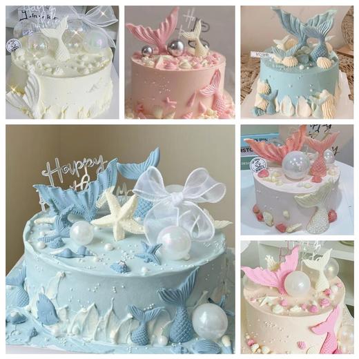 【美人鱼尾创意蛋糕定制】 商品图0