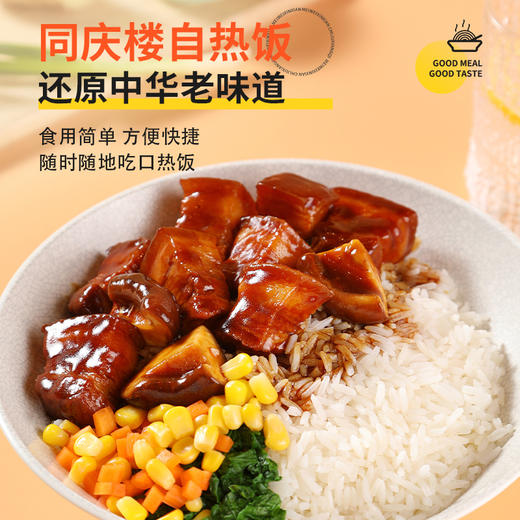 【数量拍3，单盒仅16.6元】同庆楼|红烧肉口味自热饭410g/盒 商品图5