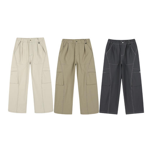 【3.8节特惠】ACMEITEM爱棵米 户外情侣抓绒长裤防泼水可调节脚口休闲裤子男女GAF3020362G 商品图4