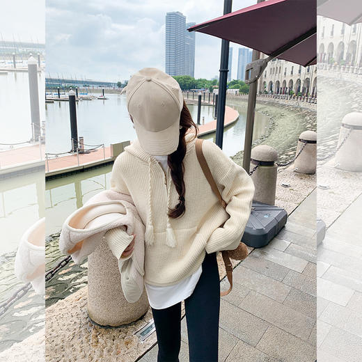 <曾小咸推荐>2色长袖连帽毛衣 日常199.99/件 立减110 秒杀89.99/件！！ 商品图2