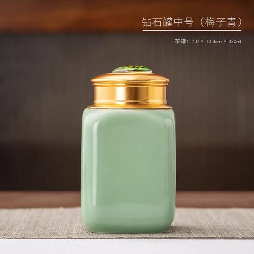 龙泉柚钻石罐【梅子青.可装50克】25元1个.满15个包邮 商品图0