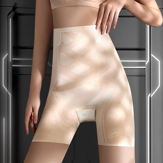 【穿出蜜桃臀，液态绷带收腹提臀裤】收腹裤+提臀裤+安全裤+收胯带+内裤五合一，聚乳酸蚕丝裆 整件7A级抑jun除螨，氧塑面料透气舒适塑身打底安全裤内裤女QQ 商品图5