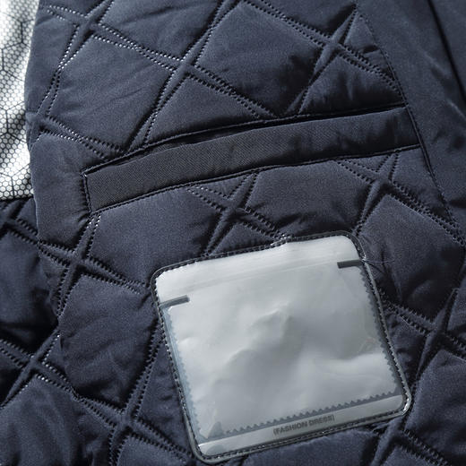 【棉衣】【新款DWN】大依优型大码翻领夹克加棉棉衣外套加肥加大肥佬休闲商务上衣男士胖子 商品图9