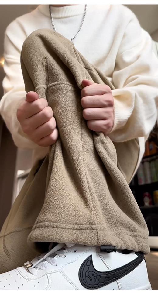 【YW】无忧购韩系慵懒风宽松百搭摇粒绒保暖休闲卫裤L2351（截单后7天发货)25年清仓捡漏 商品图3