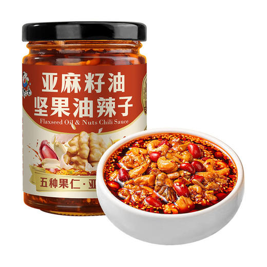 MM 山姆 饭扫光 亚麻籽油坚果油辣子 210g*4 商品图1