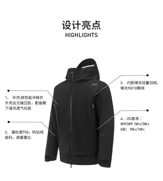 1019-2  明星款 HH三合一冲锋羽绒服 老朱穿L 商品图5