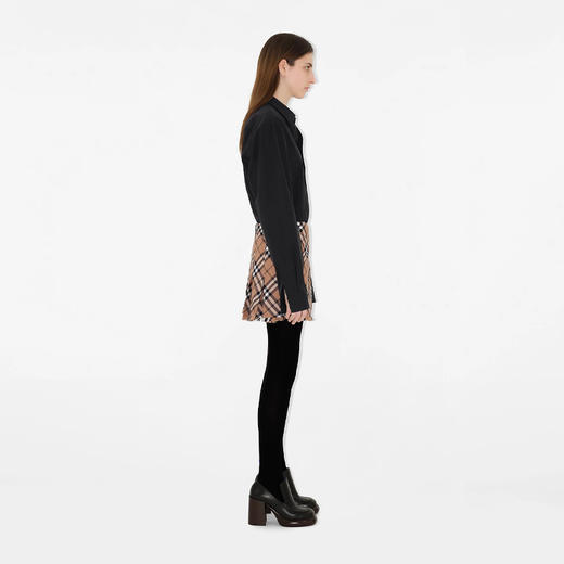 BURBERRY 巴宝莉 女士格纹羊毛混纺迷你苏格兰半裙 格子 8095396 C1202 商品图2