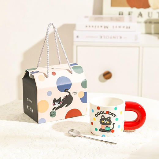 【喵乐谷胖胖杯】可爱猫咪杯子情侣套装送礼好看杯子喵乐谷咖啡杯碟 商品图3