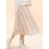 famecoco范可儿高腰半身裙中长款网纱半裙百褶裙子F191HA009 商品缩略图2