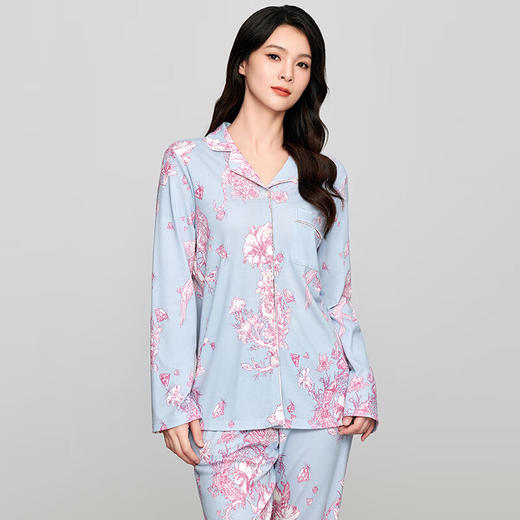 【3F】安莉芳莫代尔棉长袖女士家居服套装 EL00825 商品图0