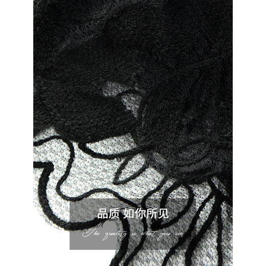 【秒杀】COCOBELLA重工立体刺绣水溶蕾丝半身裙女人味A字短裙HS3093 商品图4