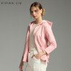 VIVIAN LIU薇薇安刘R2457302秋女装新款前开拉链连帽长袖针织外套 商品缩略图0