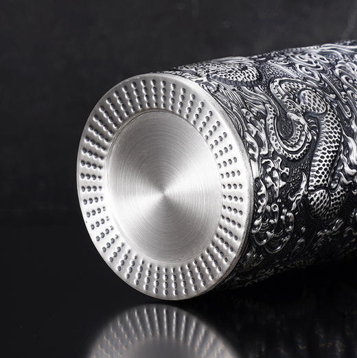 子佩集S999银【苍龙逐日】杯摆件【DLBJB042-75】纯银内胆-仿古泡茶杯2410 商品图7