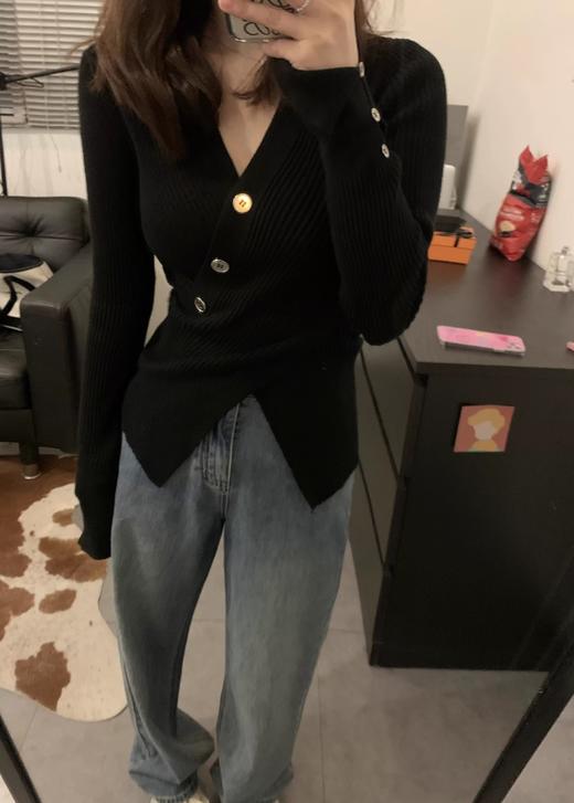 <曾小咸推荐>不规则交叉针织衫 日常129.99 立减60 秒杀69.99！【预售款，预计3-15天发货】 商品图5