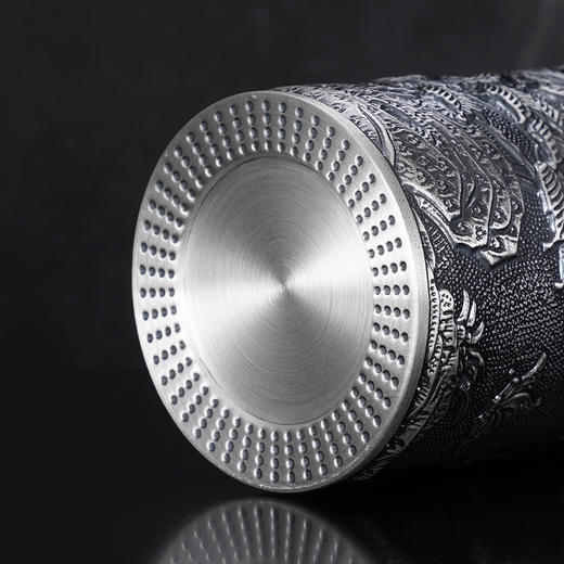 子佩集S999银【富贵满堂】杯摆件【DLBJB043-75】纯银内胆-仿古泡茶杯2410 商品图7