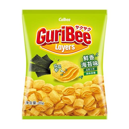 calbee牌 GuriBee海苔味层层脆 65g/袋 商品图0