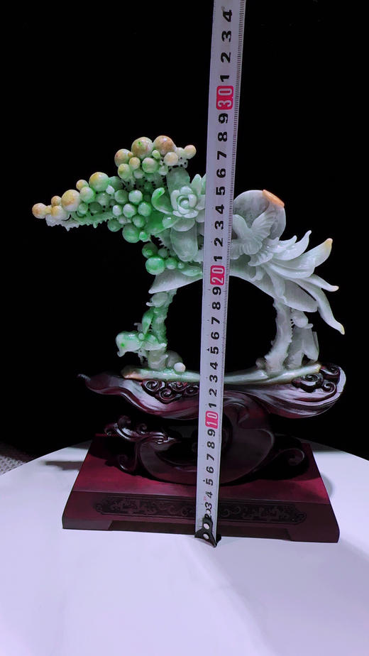 620461翡翠摆件【花开富贵 喜迎门】 商品图1