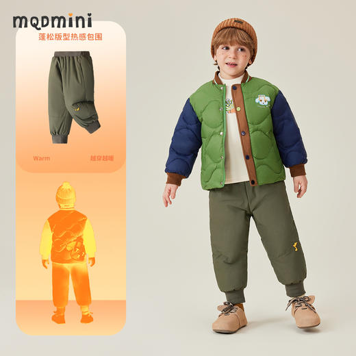 【清仓捡漏】【羽绒裤】【90-140】【MQDMINI】男童冬款羽绒裤儿童外穿保暖裤 商品图4
