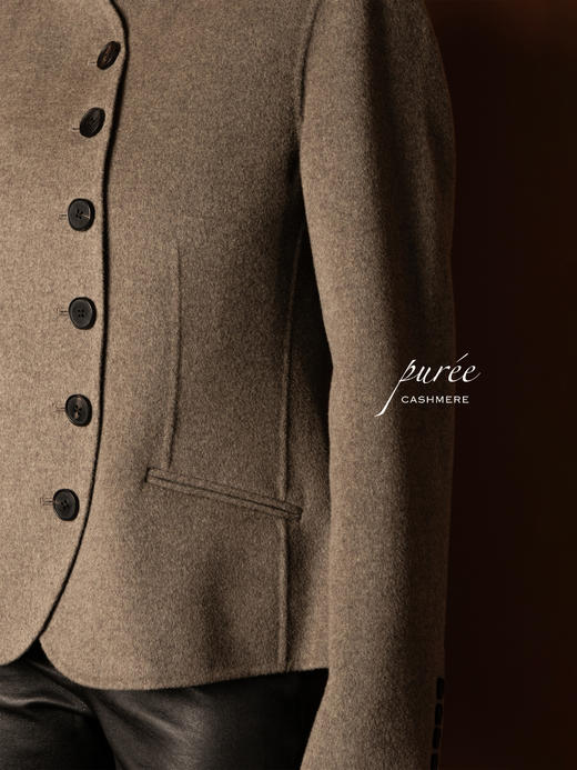 Puree｜#0728 弧形短上衣 [ 灰 / 白 / 绿] 商品图9