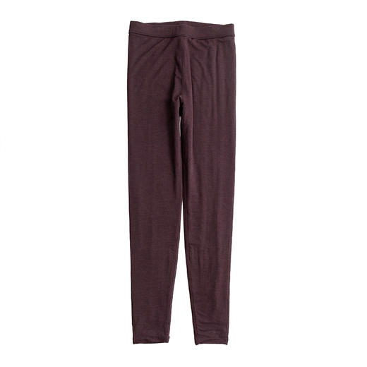 桑蚕丝内胆加厚保暖裤 修身打底裤真丝秋裤踩脚TG01S053 商品图4