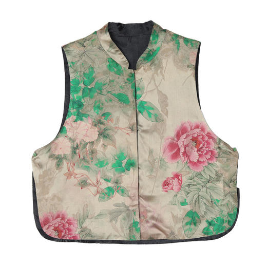 KQL353H9585 2024秋冬新款新中式穿搭仿真丝马甲背心女无袖外搭桑蚕丝国风上衣 商品图4