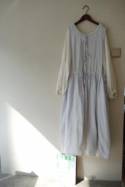 Gauze亚麻绑带罩裙 商品图5