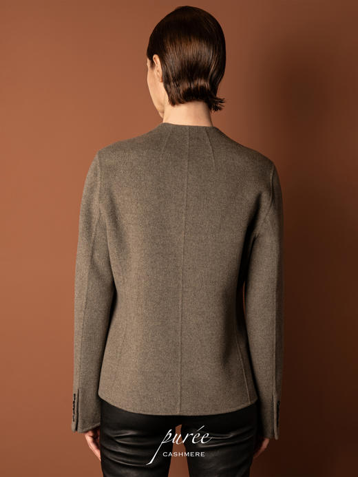 Puree｜#0728 弧形短上衣 [ 灰 / 白 / 绿] 商品图6