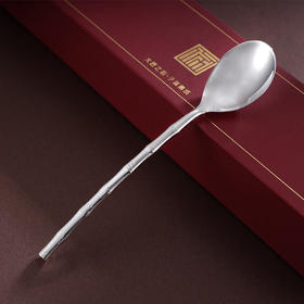 子佩集S999银【茁壮成长】勺子摆件【BX0090185】纯银餐具2410