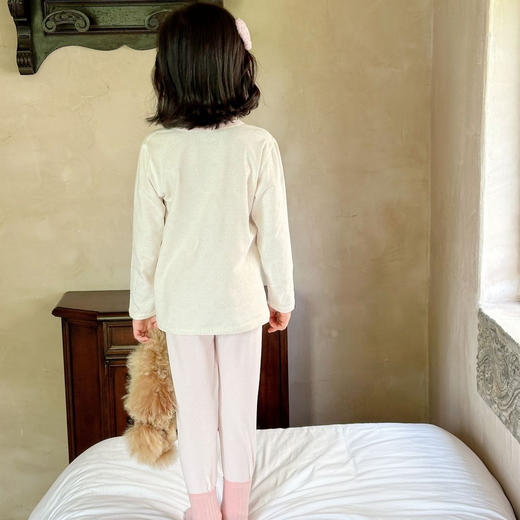 【69元起2套】【CCIA国棉认证】儿童A类莱卡棉长袖睡衣套装 中大童吸汗透气柔软亲肤秋衣秋裤套装家居服 商品图2