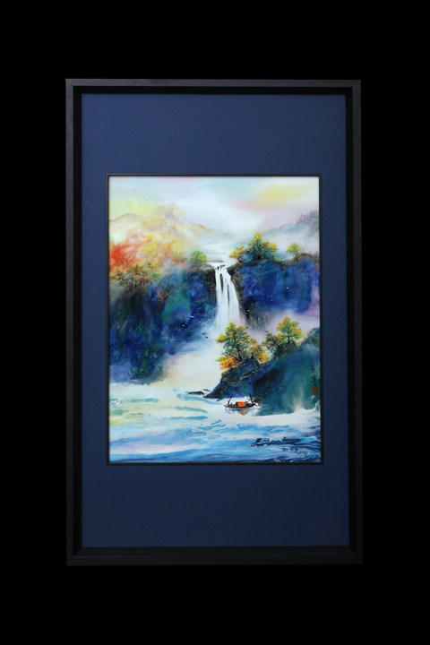 《高山流水》瓷板画 商品图0