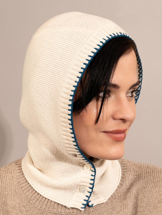 Puree｜#1960 Balaclava 羊绒巴拉克拉法帽 [ 灰 / 白 / 棕 / 绿 ] 商品图5