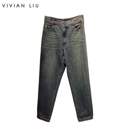 VIVIAN LIU薇薇安刘R2445010初秋女装新款斜插兜显瘦直筒休闲长裤 商品图0