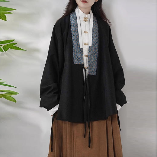 裁缝学苑AS360明制对交穿袄子弓袋袖汉服马面裙纸样女装汉服套装样板 商品图3