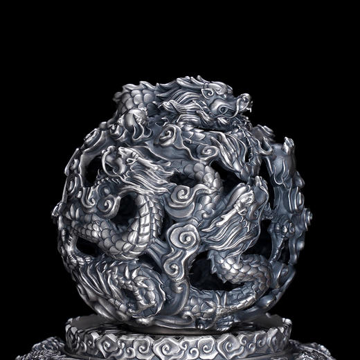 子佩集S999银【九转乾坤】香炉【XL900】纯银小摆件(可转动)仿古2410 商品图2