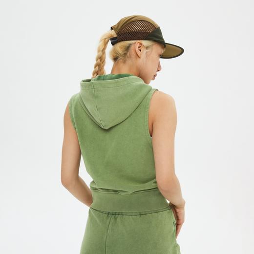 oneup洗水做旧卫衣马甲 商品图2