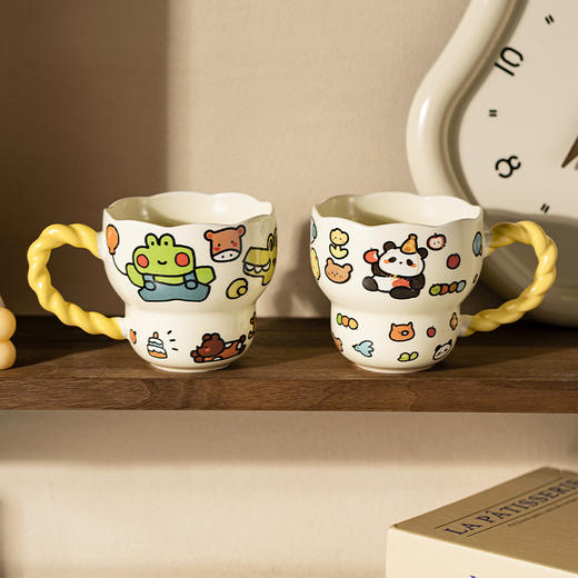 摩登主妇陶瓷马克杯咖啡杯特别好看的杯子高颜值家用喝水杯早餐杯 商品图0