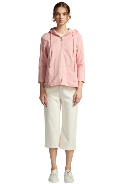 VIVIAN LIU薇薇安刘R2457302秋女装新款前开拉链连帽长袖针织外套 商品图5