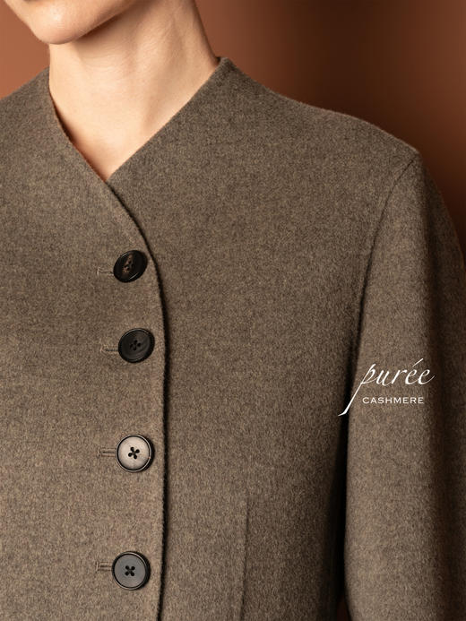 Puree｜#0728 弧形短上衣 [ 灰 / 白 / 绿] 商品图8