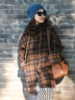 PETIT SCHAN小闪 CLO#617 in a leisurely manner 慢条斯理 羊毛羊驼毛复古格纹双面呢连帽大衣 商品缩略图3