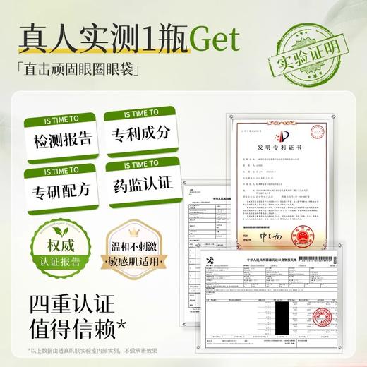 【1贴速褪黑眼圈 紧塑眼袋淡眼纹】多肽紧致焕亮眼膜#祛眼膜贴淡化黑眼圈抗皱紧致去细纹消除眼袋神器正品 商品图4