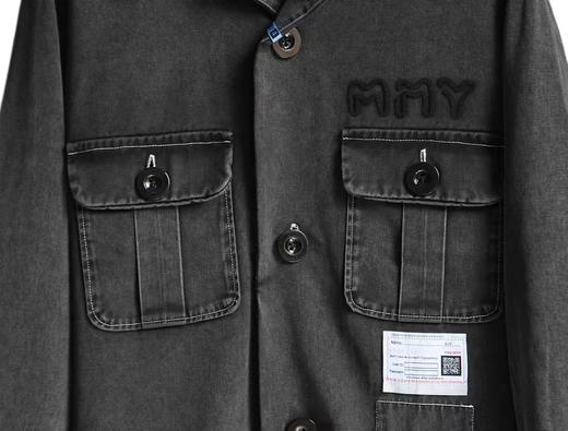 中性款褪色牛仔衬衫外套019 商品图2