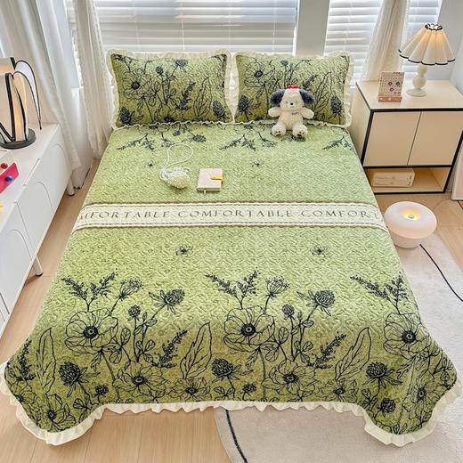 【一毯多用 云朵般绵柔 享受睡眠新体验】秋冬新款加厚牛奶绒床盖三件套秋冬季宝宝绒保暖夹棉加绒防滑盖毯 商品图11