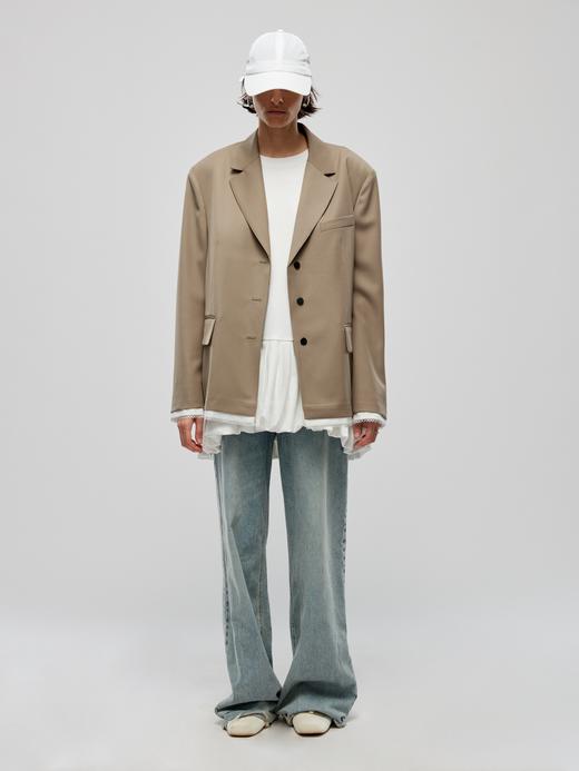 蕾丝拼边西装 商品图0