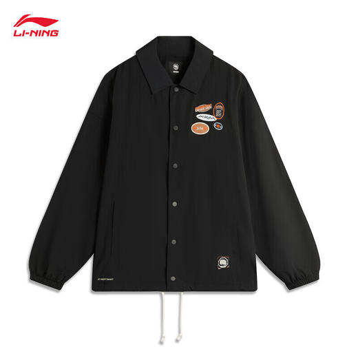 李宁反伍BADFIVE防泼水休闲外套男2024秋季新款宽松运动夹克AFDU209 商品图0